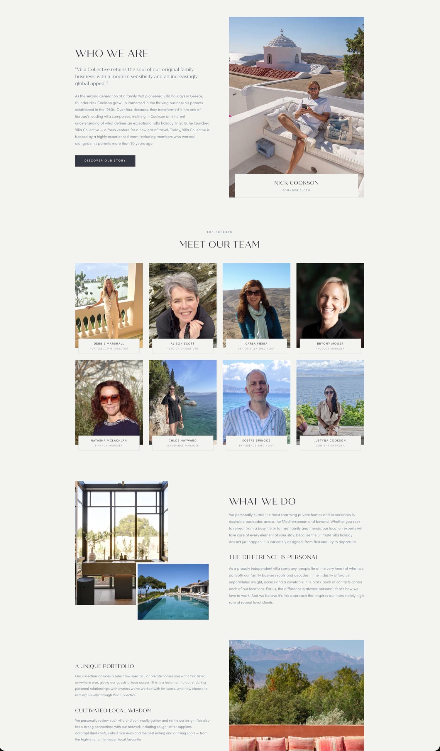 Our story page aerial